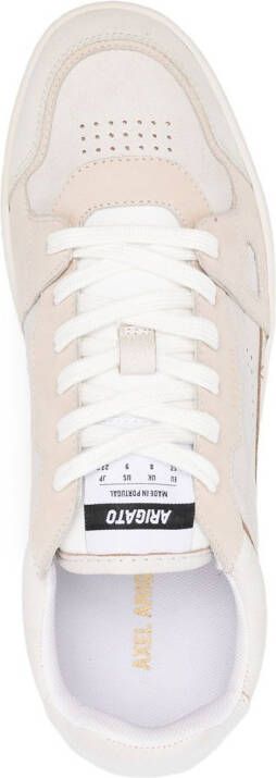 Axel Arigato panelled logo low-top trainers Neutrals