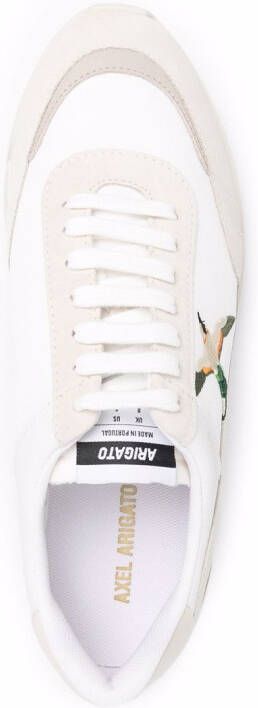 Axel Arigato suede-panelled low-top sneakers White