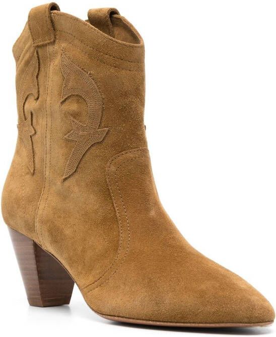 Ba&Sh Case 65mm Cowboy boots Brown