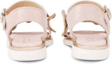 BabyWalker appliqué-detail leather sandals Pink