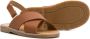 BabyWalker cross strap sandals Brown - Thumbnail 2