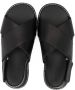 BabyWalker crossover-strap leather sandals Black - Thumbnail 3