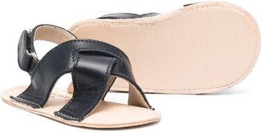BabyWalker crossover-strap leather sandals Blue