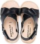 BabyWalker crossover-strap leather sandals Blue - Thumbnail 3
