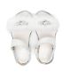 BabyWalker crystal-embellished faux-fur trim sandals White - Thumbnail 3