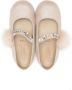 BabyWalker crystal-embellished leather ballerina shoes Neutrals - Thumbnail 3