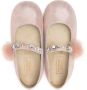 BabyWalker crystal-embellished suede ballerina shoes Pink - Thumbnail 3