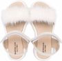 BabyWalker faux fur-trim sandals Neutrals - Thumbnail 3