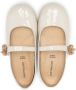 BabyWalker floral-appliqué leather ballerina shoes Neutrals - Thumbnail 3