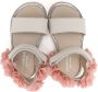 BabyWalker floral embroidered sandals White - Thumbnail 3