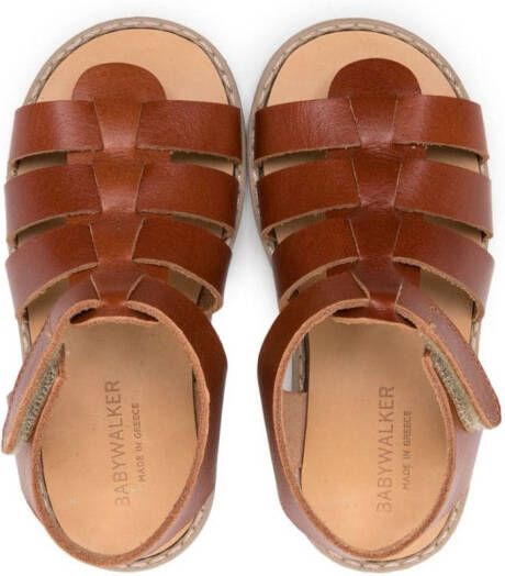 BabyWalker leather Gladiator sandals Brown