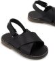 BabyWalker leather touch-strap sandals Black - Thumbnail 4