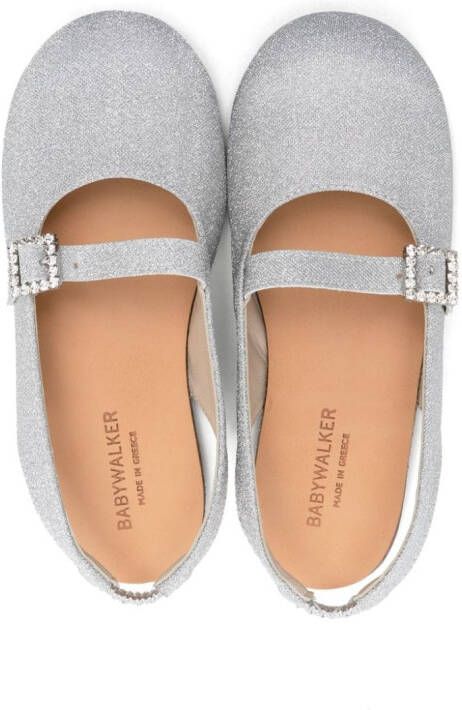 BabyWalker Mary-Jane ballerina shoes Silver