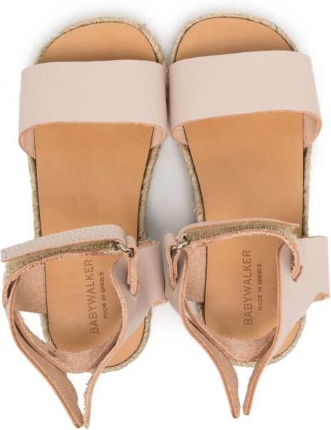 BabyWalker open-toe leather sandals Pink