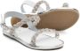 BabyWalker rhinestone-embellished leather sandals White - Thumbnail 2
