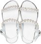 BabyWalker rhinestone-embellished leather sandals White - Thumbnail 3