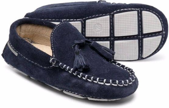 BabyWalker suede tassel-detail loafers Blue