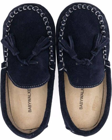 BabyWalker suede tassel-detail loafers Blue