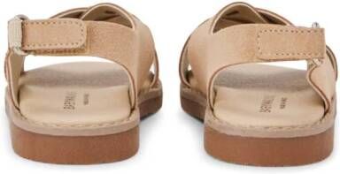 BabyWalker suede touch-strap sandals Brown