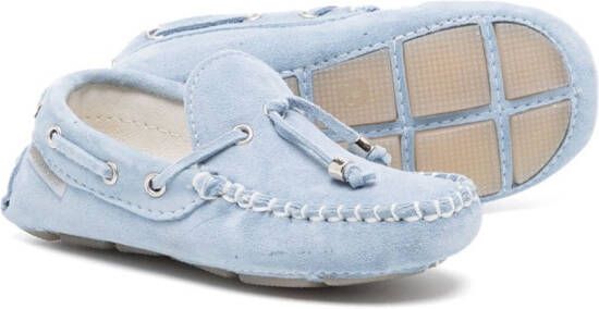 BabyWalker tassel-detail suede loafers Blue