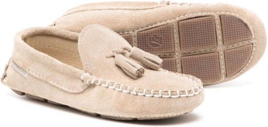 BabyWalker tassel-detail suede loafers Neutrals