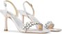 Badgley Mischka Leanna 85mm crystal sandals Silver - Thumbnail 2