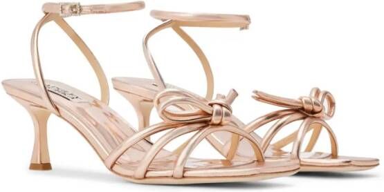 Badgley Mischka Loyalty 60mm leather sandals Gold