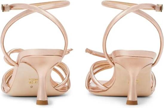 Badgley Mischka Loyalty 60mm leather sandals Gold