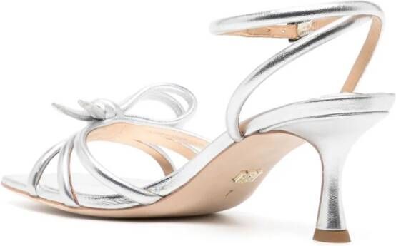 Badgley Mischka Loyalty 60mm leather sandals Silver