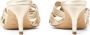 Badgley Mischka Mia 60mm twisted leather mules Gold - Thumbnail 3