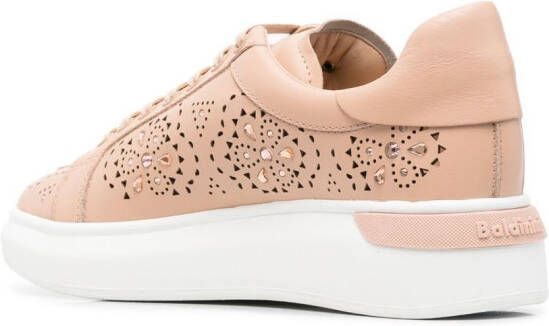 Baldinini all-over cut-out detail sneakers Pink