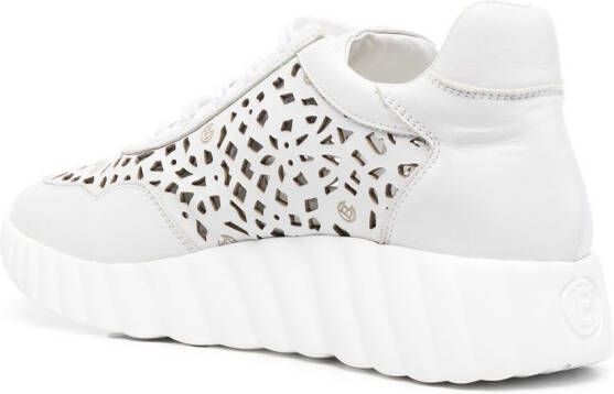 Baldinini all-over perforated-design sneakers White