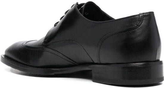 Baldinini almond-toe lace-up derby shoes Black
