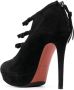 Baldinini 130mm bow-detail suede pumps Black - Thumbnail 3