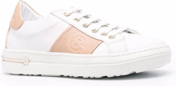 Baldinini colour-block leather sneakers White