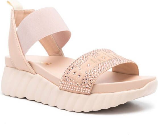 Baldinini crystal-embellished detail sandals Pink