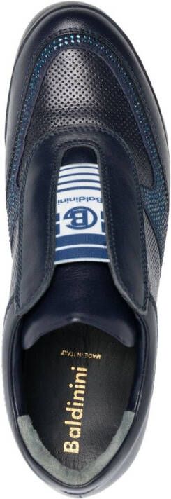 Baldinini crystal-embellished low-top sneakers Blue