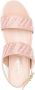 Baldinini crystal-embellished sling-back strap sandals Pink - Thumbnail 4