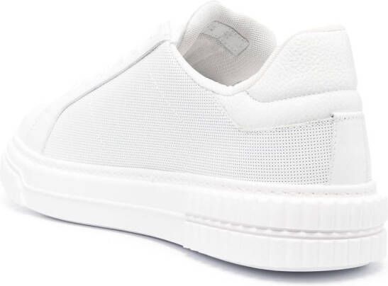 Baldinini embossed-logo lace-up sneakers White