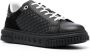 Baldinini embossed-logo leather sneakers Black - Thumbnail 2