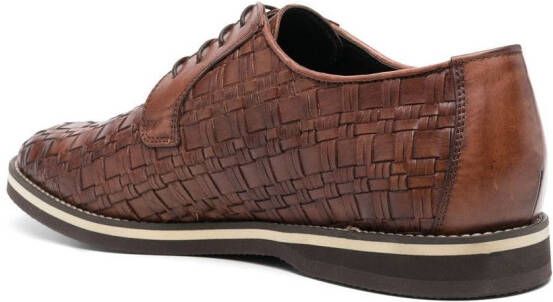 Baldinini interwoven-design oxford shoes Brown