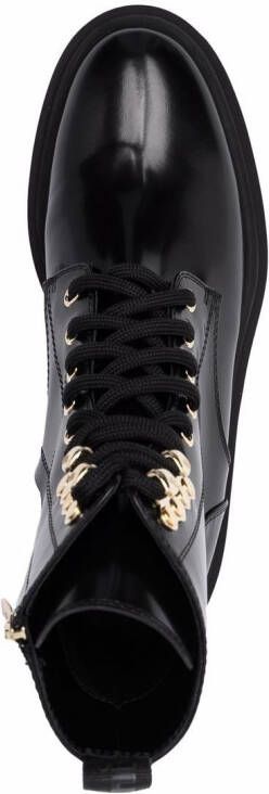 Baldinini lace-up combat boots Black