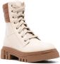 Baldinini leather combat boots Neutrals - Thumbnail 2