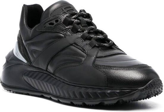 Baldinini panelled low-top sneakers Black