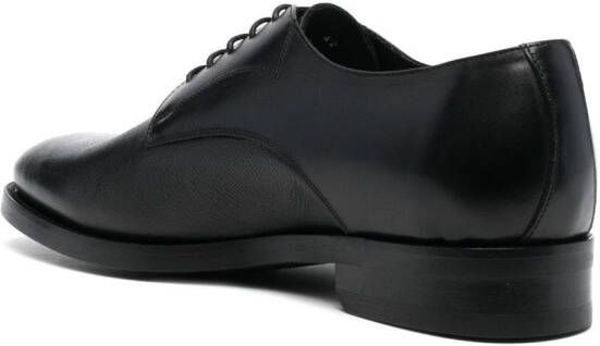Baldinini round-toe leather derby shoes Black