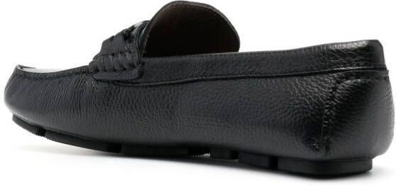Baldinini round-toe leather loafers Black