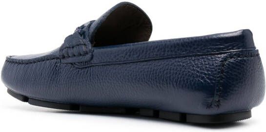 Baldinini round-toe leather loafers Blue