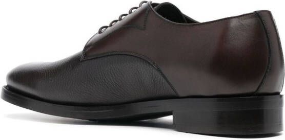 Baldinini round-toe panelled Derby shoes Brown