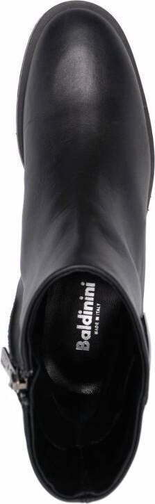 Baldinini side logo-plaque boots Black