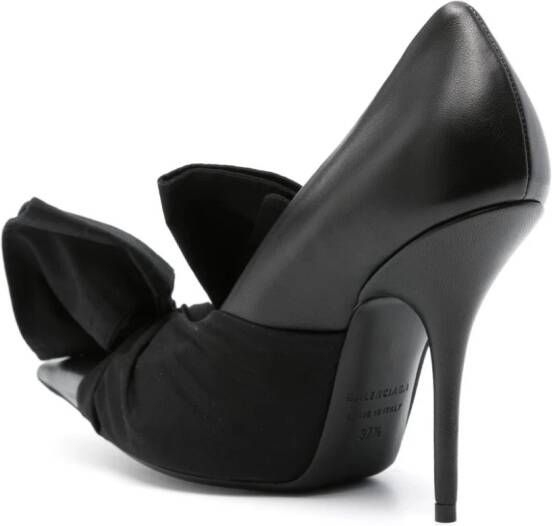 Balenciaga 105mm knot-detailed leather pumps Black